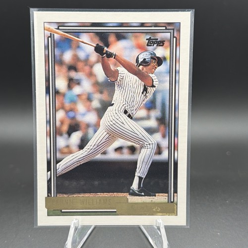 Bernie Williams #374 1992 Topps Gold card