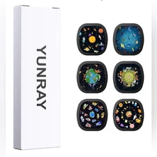 NEW YUNRAY Galaxy Projector Disc Ultra HD Projector Slide 6 Disc Set