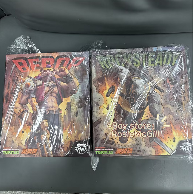 LING JIHUN TMNT Bebop & Rocksteady 1/10 Scale Action Figure Official IN STOCK