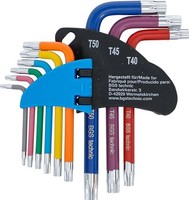 Bgs 74457 WinkelschlüSsel-Satz Multicolour Kurz T-Profil Torx T10-T50 9-Tlg