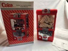 VINTAGE and RARE NIB 1997 Coca-Cola Crane Game Music Box Piggy Enesco NEW!!!