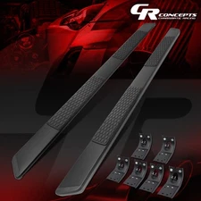 PAIR 5.5" ALUMINUM RUNNING BOARDS STEP BAR FOR 2009-2022 DODGE RAM 1500 QUAD CAB