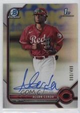 2022 Bowman Chrome Prospect Auto Refractor 93/499 Allan Cerda #CPA-AC Auto 0q4s