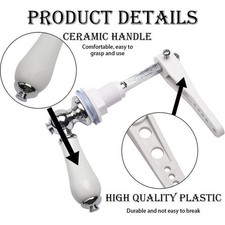 Traditional Victorian Style Ceramic Handle Toilet Cistern Flush Lever/Handle