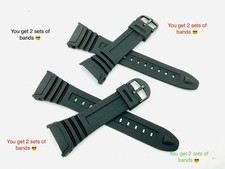 Lot of 2 Fits Casio Band ILLUMINATOR W96H W-96H-1AV W-96H-1BV W-96H-2AV W-96H-9A