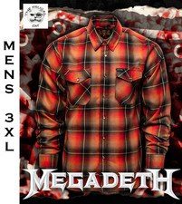DIXXON FLANNEL x MEGADETH KILLING IS MY BUISNESS Flannel Shirt Collab Men's 3XL