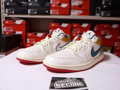 Size 12.5 - Air Jordan 1 Premium Low Sail Yellow Ochre for sale 