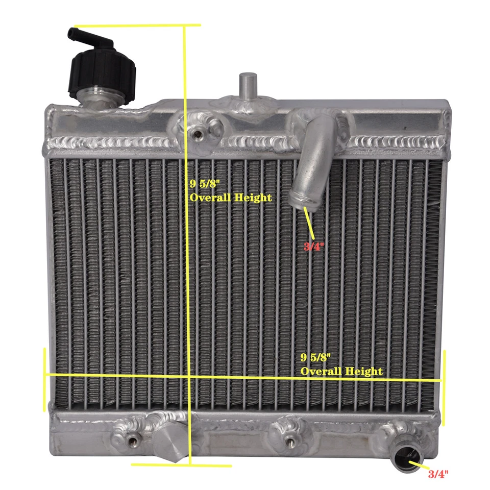 Radiador para KTM Freeride 250R/350 2014-2016 todo aluminio Foto 2 de 4