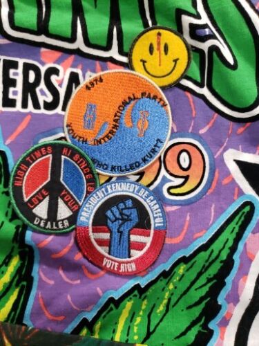 Vintage High Times 25th Anniversary Weed T-Shirt 1999 Herren XL mit Gras Fischerhut - Bild 3 von 17