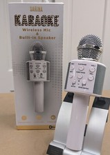 Serena Karaoke Wireless Mic Builtin Speaker Bluetooth Rechargeable-New Open Box