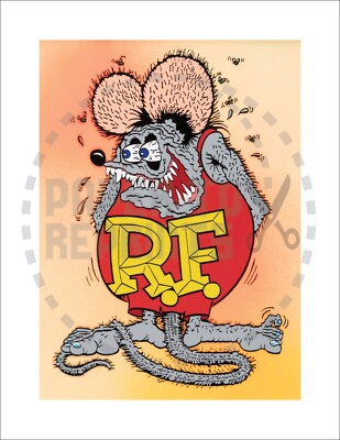 1992 Rat Fink Poster フェルト紙プリント •正規オリジナル品 RAT FINK IN COLOR POSTER - VINTAGE REPRINT | eBay