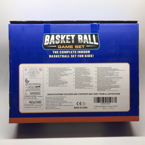 Arcade Basketball Game Set with 4 Balls and Hoop for Kids Ages 3 And Up - Picture 2 of 3