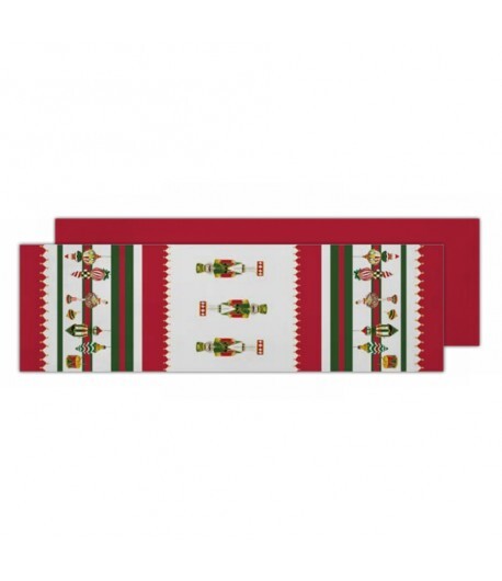 Runner Natale Baci Milano double face 48x150 cm Xmax Carol  XRUN.CAR01