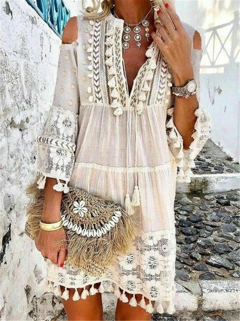 boho mini dress