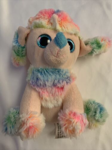 Target MGS Group Welpe Hund Regenbogen blau große Glitzeraugen Plüsch 2018 Spot Spielzeug 7 Zoll