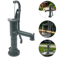 Hand Well pump Manual Deep Water Pump Cast Iron Handheld Press Garden