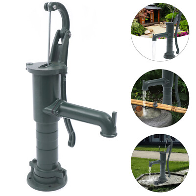 #ad #ad Hand Well pump Manual Deep Water Pump Cast Iron Handheld Press Garden $81.13