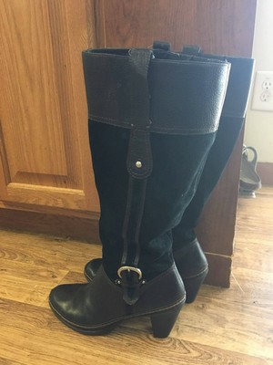 naturalizer black suede boots