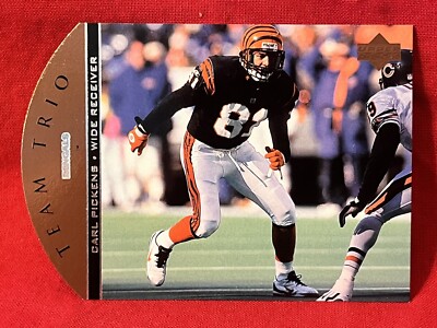 1996 Upper Deck Team Trio Carl Pickens #TT62 Cincinnati Bengals Die-Cut Insert