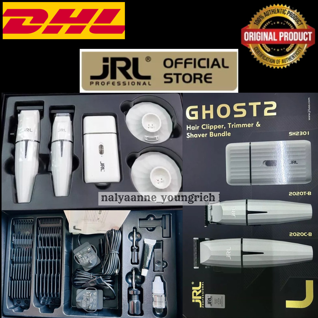 JRL Ghost 2 Combo Edition FF2020 Collection Onyx Hair Clipper, Trimmer, Shaver