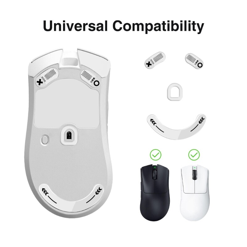 High-Performance Glass Mouse Skates for DeathAdder Gaming Mouse