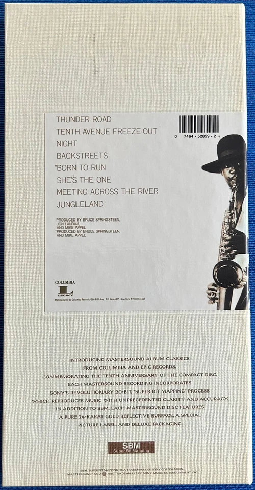 MASTERSOUND - Bruce Springsteen - BORN TO RUN - 24k Gold CD - Longbox - CK 52859 - Bild 2 von 4