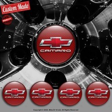 Camaro Decals Set Of 4 3d Gel Silicone Center Wheel Caps Stickers