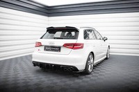 Heck Ansatz Flaps Diffusor FüR Audi S3 Sportback 8V Schwarz Hochglanz
