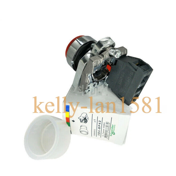 1Pcs NEW Red Spring Reset Waterproof Button XB4BP42 XB4-BP42 1NC - Image 2 of 3