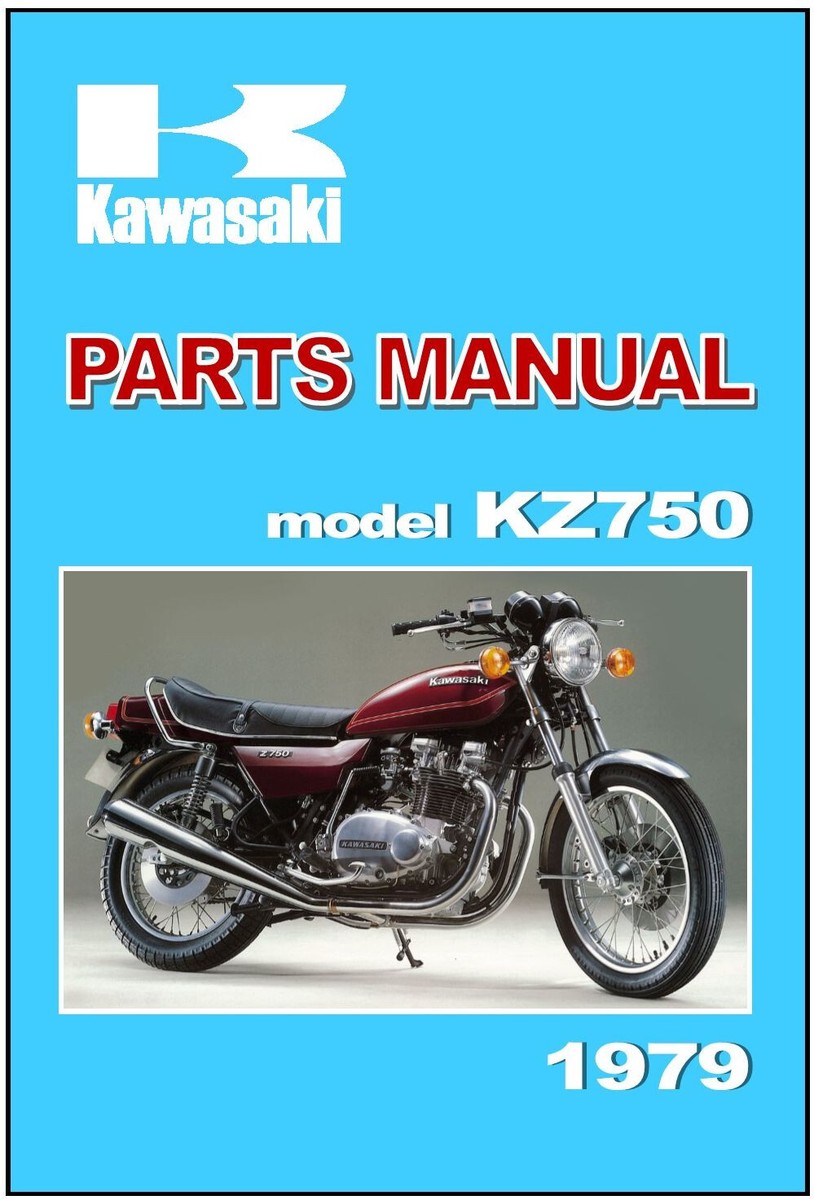 KAWASAKI Parts Manual KZ750 Z750 Twin 1979 Replacement Spares