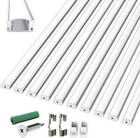 10 M Led Profil Aluprofil Alu Schiene Leiste Profile FüR Led-Streifen Eloxiert