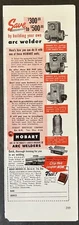 1949 Hobart Brothers Co. Arc Welder Build Your Own Troy Ohio Vintage Print Ad