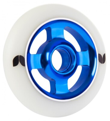 Blazer Pro Scooter Wheel Stormer 4 Speichen Aluminium weiß/blau oder weiß/lila