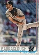 #138 Kyle Barraclough Miami Marlins 2019 Topps Series 1 Baseball Card EAB