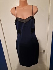 Lipsy London love Michelle Keegan size 12 dress Navy Blue 