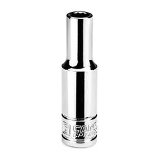 8 mm Deep Socket, 3/8 in. Drive, 12-point, Metric