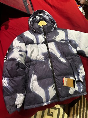 Supreme x The North Face Bleached Denim Print Mountain Indigo Jacket Size  Large | eBay