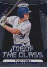 2020 Panini Prizm #TOC-25 Kody Hoese Top of The Class