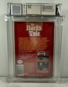 Bard's Tale New Nintendo NES Factory Sealed WATA Grade 8.5 B+ Near Mint Rare