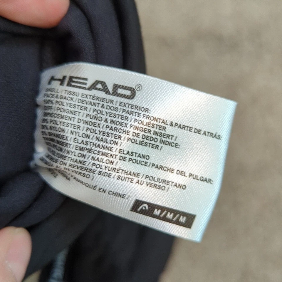 HEAD Men's Black Winter Snow Insulated Gloves Size M - Image 4 of 4