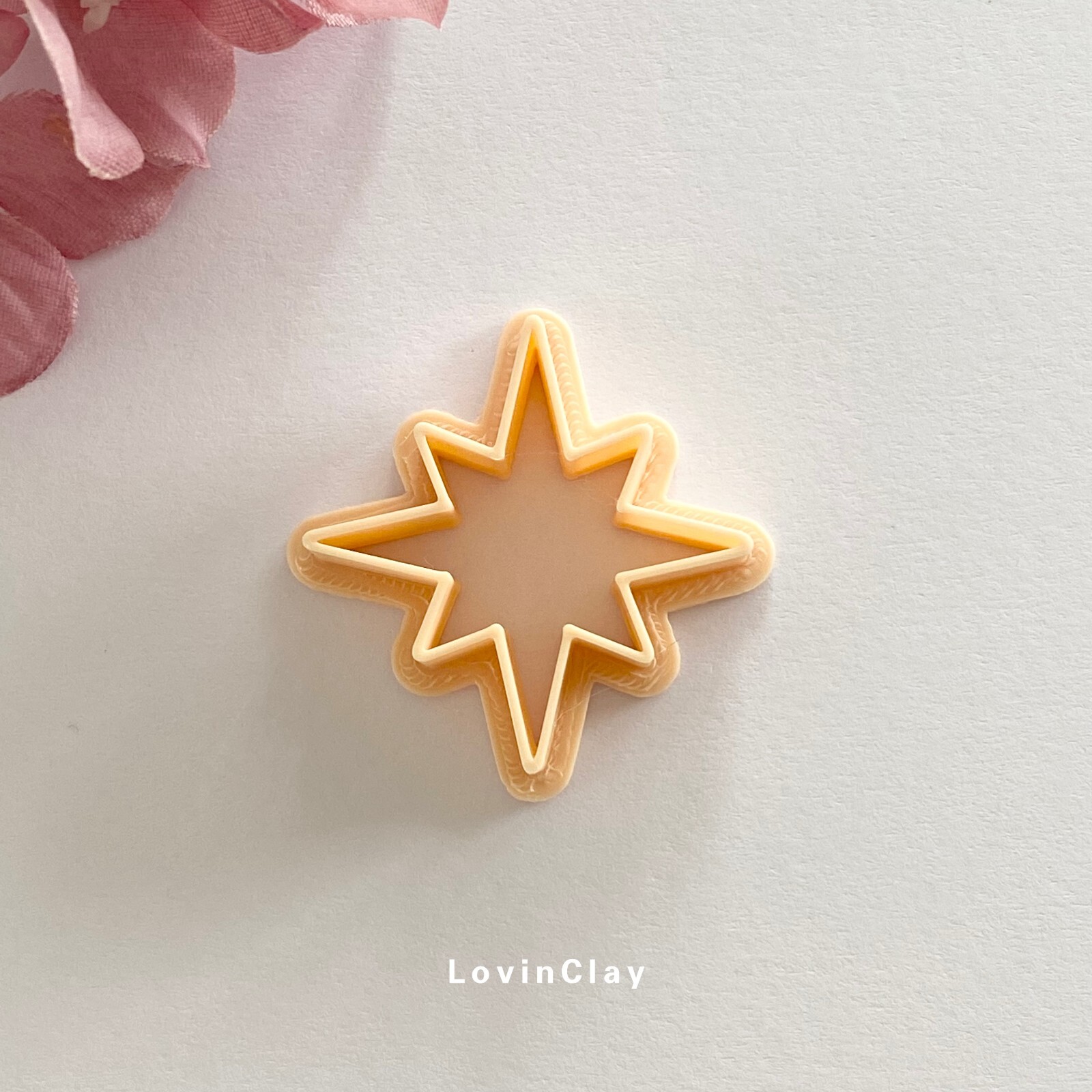 (Set of 3 Sizes) North Star Polymer Clay Cutter - christmas star