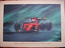 VICTOR SPAHN-LITHOGRAPHIE-RHONE POULENC-GRAND PRIX DE FRANCE-1991-73X52 CM