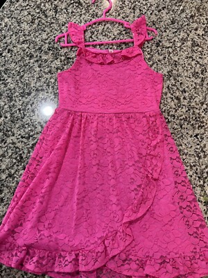 FabKids Pink Dress Sz 6/7 Fast Shipping! | eBay