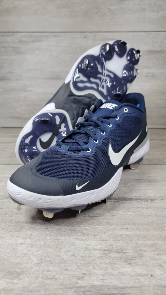 Nike Alpha Huarache Elite 3 Low Baseball Cleats Navy Blue Men Size