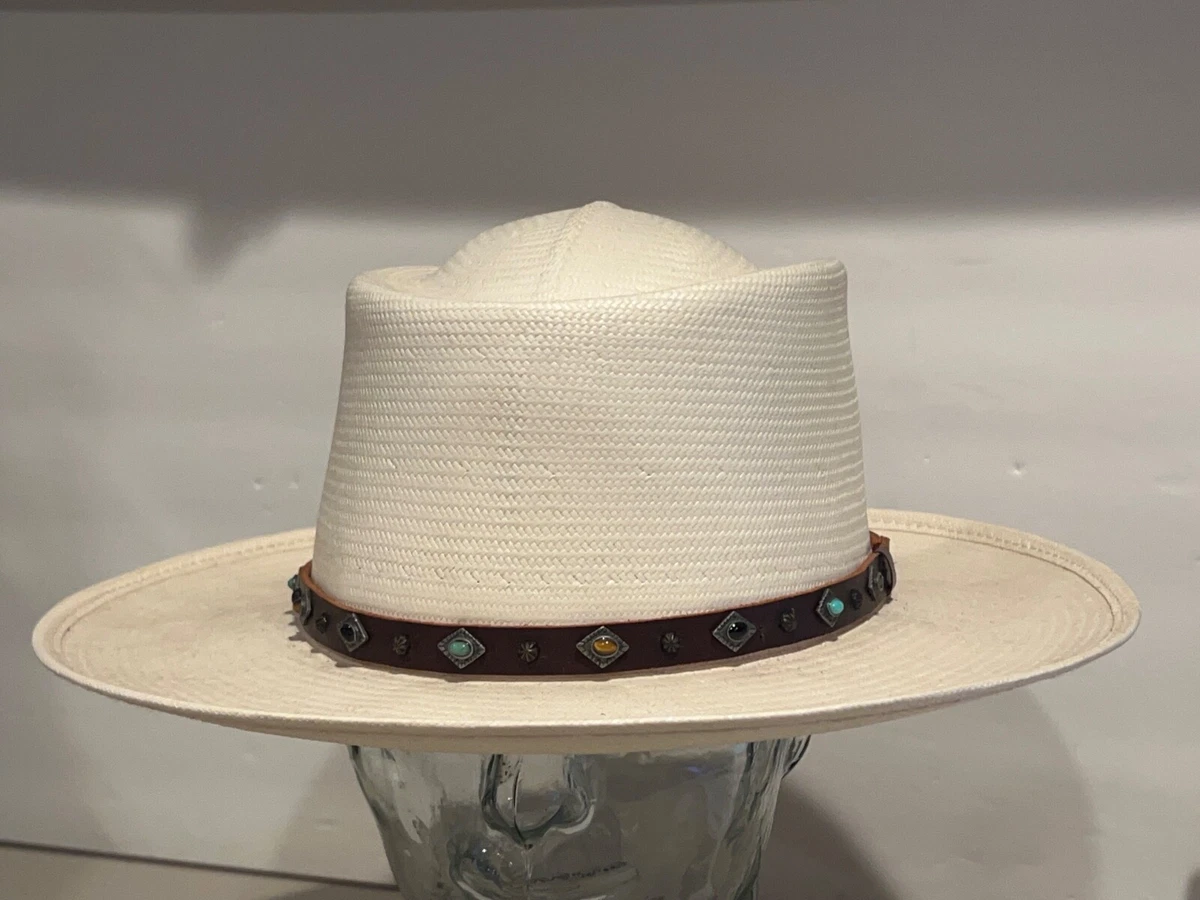 Size L White Straw Hats for Women for sale | eBay