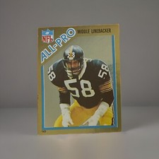 Topps All-Pro Middle Linebacker Jack Lambert Foil Sticker/1982 Topps Chewing Gum