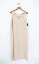 VELVET By Jenny Graham Carrillo Cotton Gauze Dress Flax S $228 H6