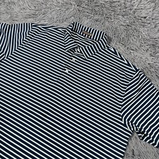 Peter Millar Shirt XXL Blue White Polo Summer Comfort Golf Performance Mens