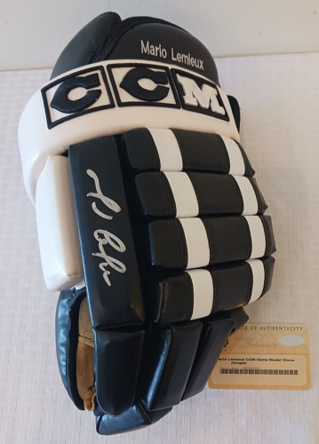 MARIO LEMIUEX Autographed Signed Game Model NHL Hockey GLOVE Steiner PENGUINS - Picture 1 of 5