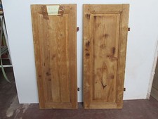 COPPIA VECCHI SCURI SCURINI ANTE SPORTELLI 39 X 100 SVERNICIATI INFISSI-FINESTRA